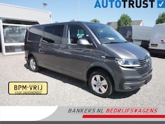 Volkswagen Transporter - 2.0 TDI 150PK, L2H1, Dubbel Cabine, Bulli, Airco, 2 x Schuifdeur, Achterklep