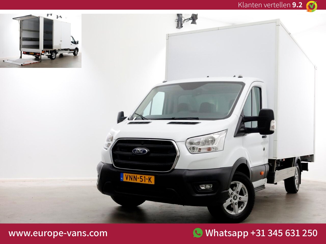 Ford Transit - 350 2.0 TDCI 130pk Bakwagen met laadklep 1.211kg laadvermogen 01-2022 - AutoWereld.nl