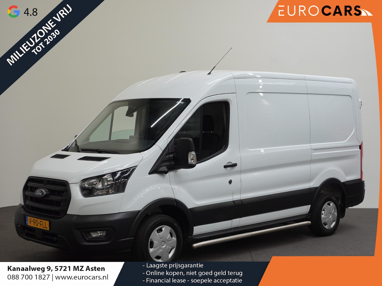 Ford Transit - 105pk 2.0 L2H2 Trend Airco Trekhaak Navi Cruise Airco Navi Trekhaak Cruise Control - AutoWereld.nl