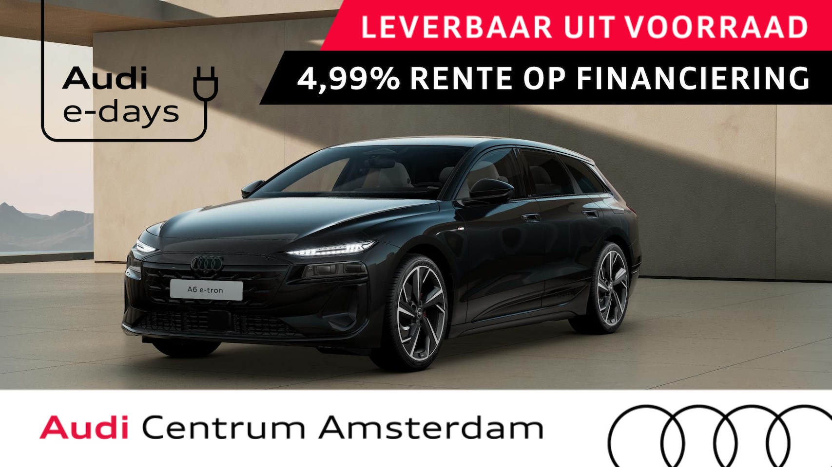 Audi A6 Avant e-tron - S edition 83 kWh privacy glass, LM velgen 21", winterpakket, leder interieur - AutoWereld.nl