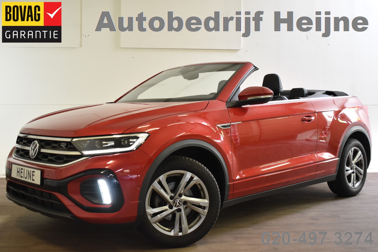 Volkswagen T-Roc Cabrio - 1.5 TSI 150PK DSG R-LINE SPORT LEDER/NAVI/CARPLAY - AutoWereld.nl