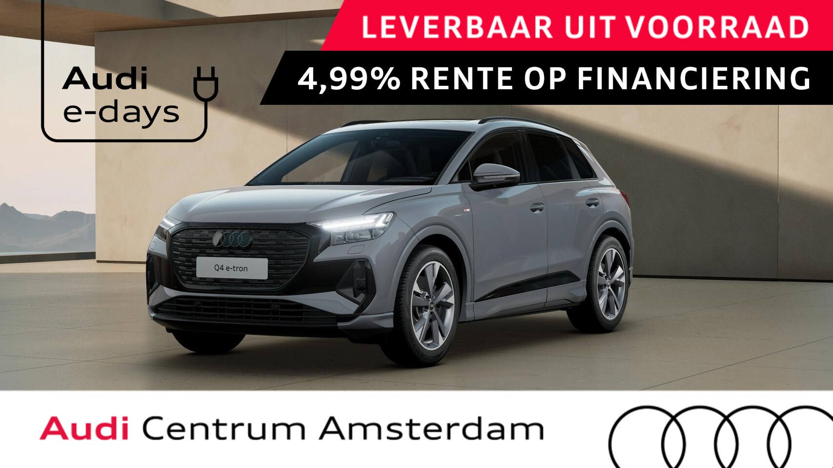Audi Q4 e-tron - 45 quattro S Edition 82 kWh achteruitrijcamera, comfortpakket plus, privacy glass, optiekp - AutoWereld.nl