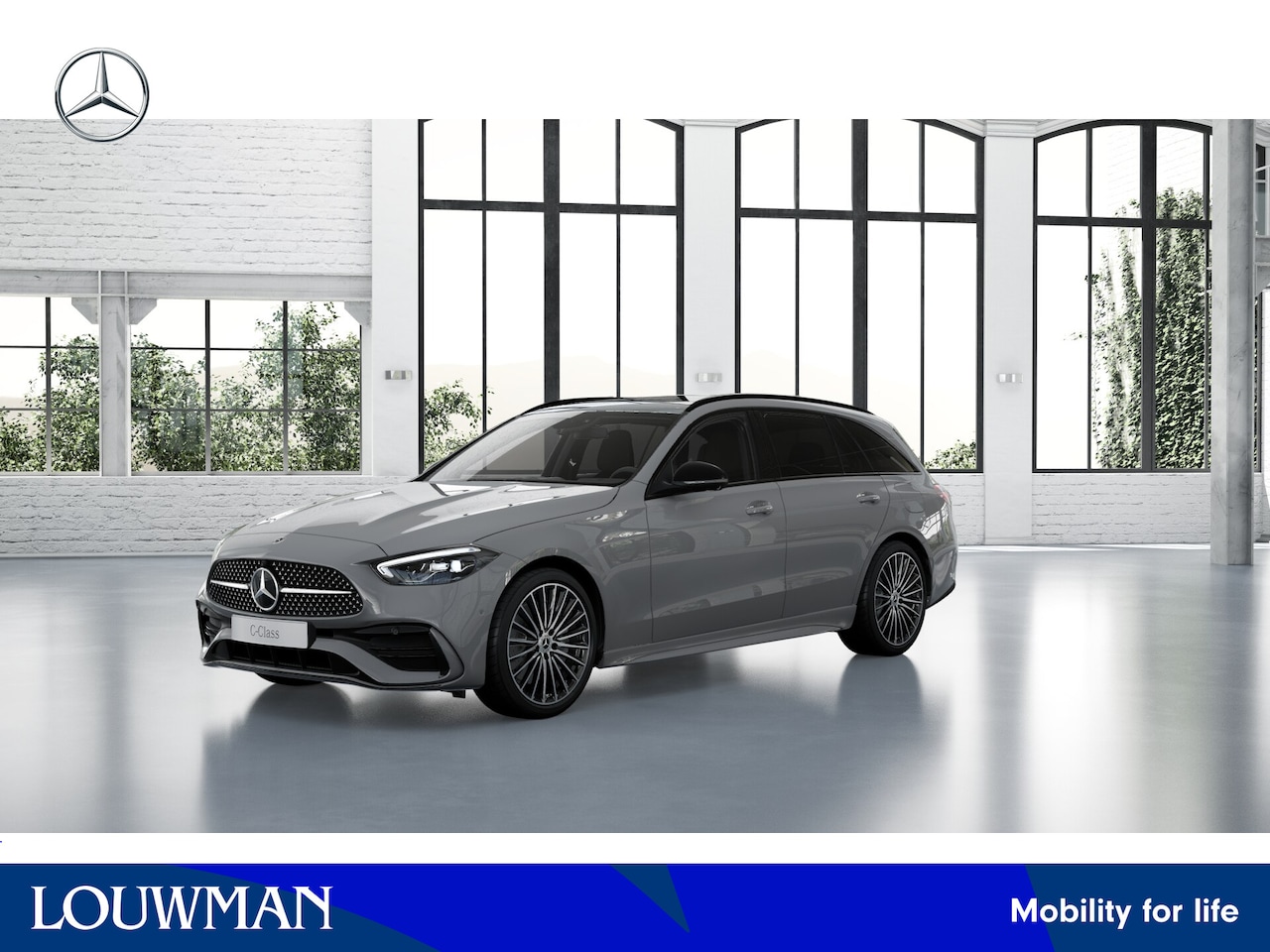 Mercedes-Benz C-klasse Estate - 300 e Business Solution AMG | Trekhaak | Nightpakket | Parkeerpakket met 360°-camera | Mem - AutoWereld.nl
