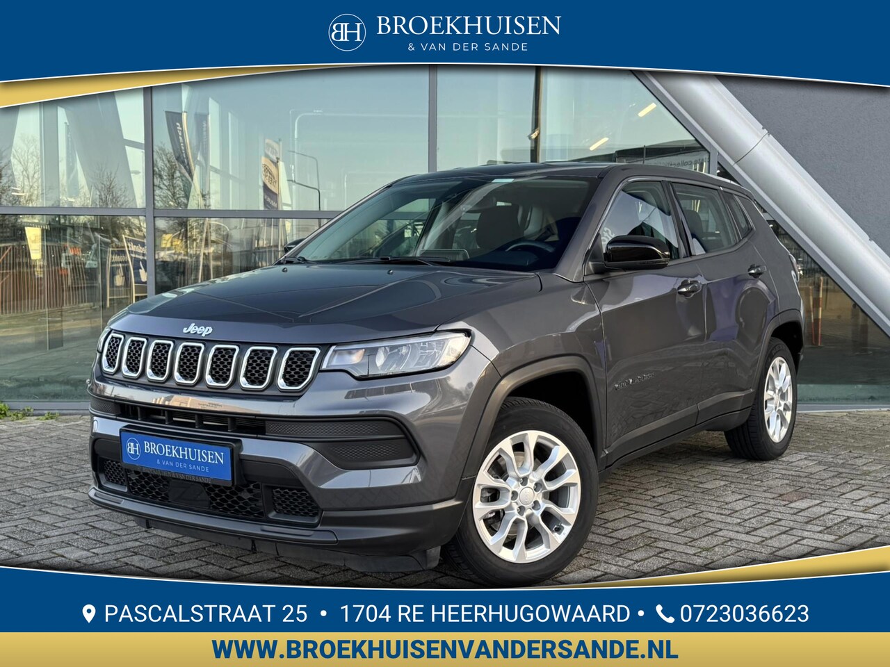 Jeep Compass - 1.5T e-Hybrid Longitude Automaat / Camera / Stoel-Stuur Verwarming - AutoWereld.nl