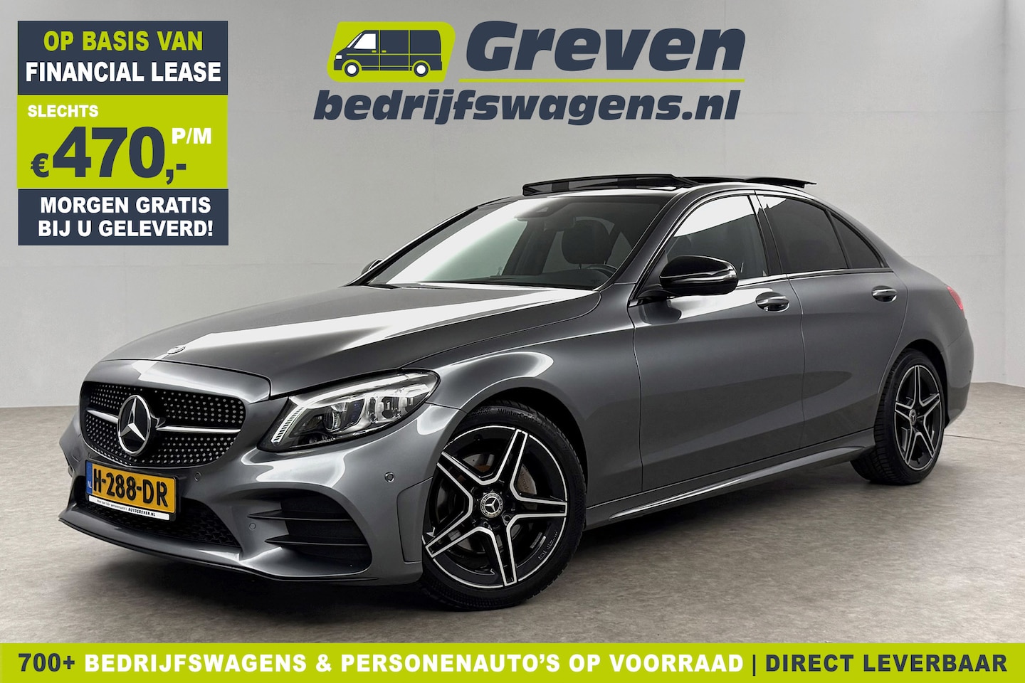 Mercedes-Benz C-klasse - 180 AMG 157PK Pano Sfeerverl. Virtual LED 18"LMV Clima Cruise Camera Carplay Navi PDC - AutoWereld.nl