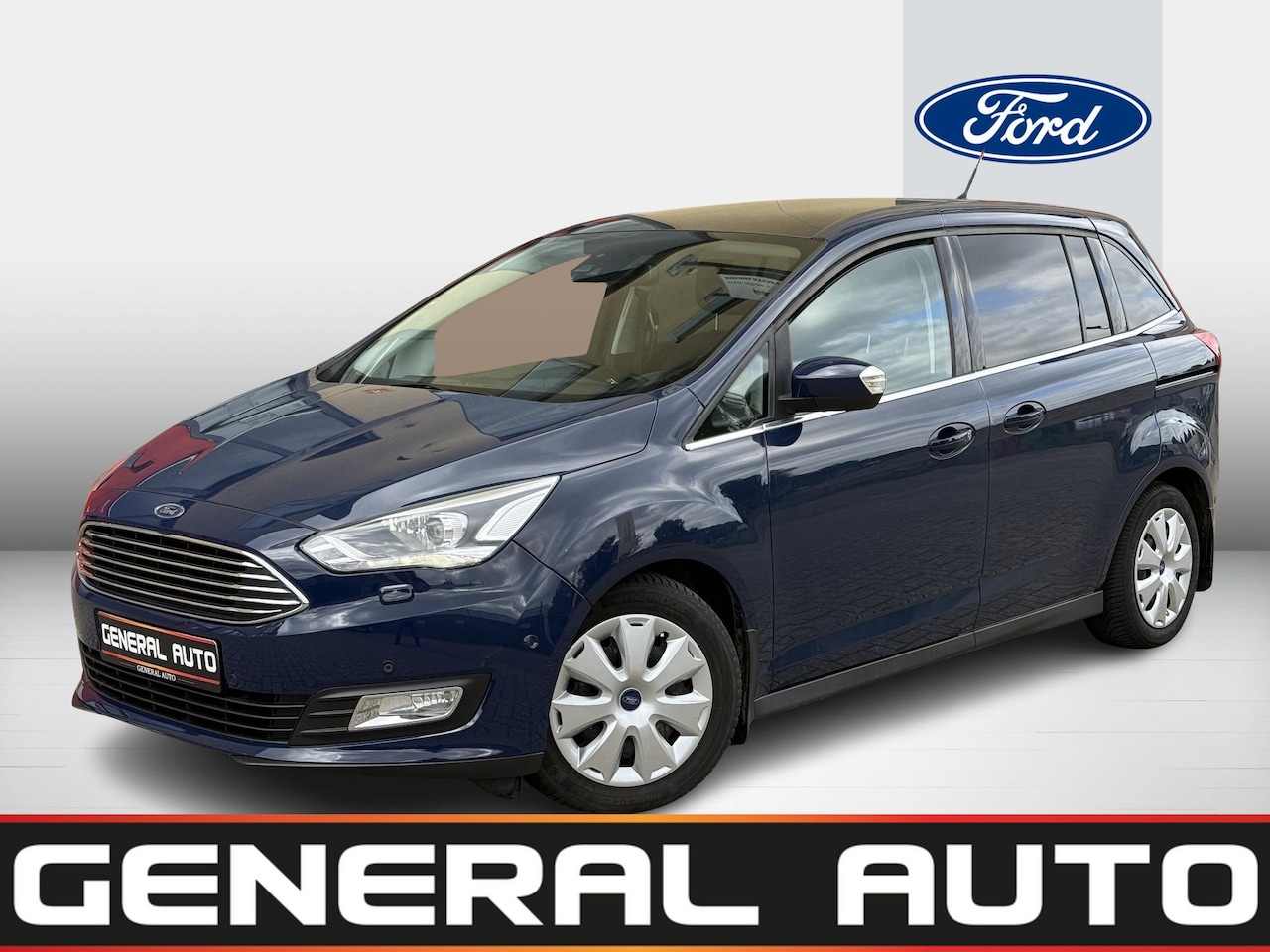 Ford Grand C-Max - 1.0 Titanium 1.0 Titanium, Pannoramadak, Nieuwe Distributieriem - AutoWereld.nl