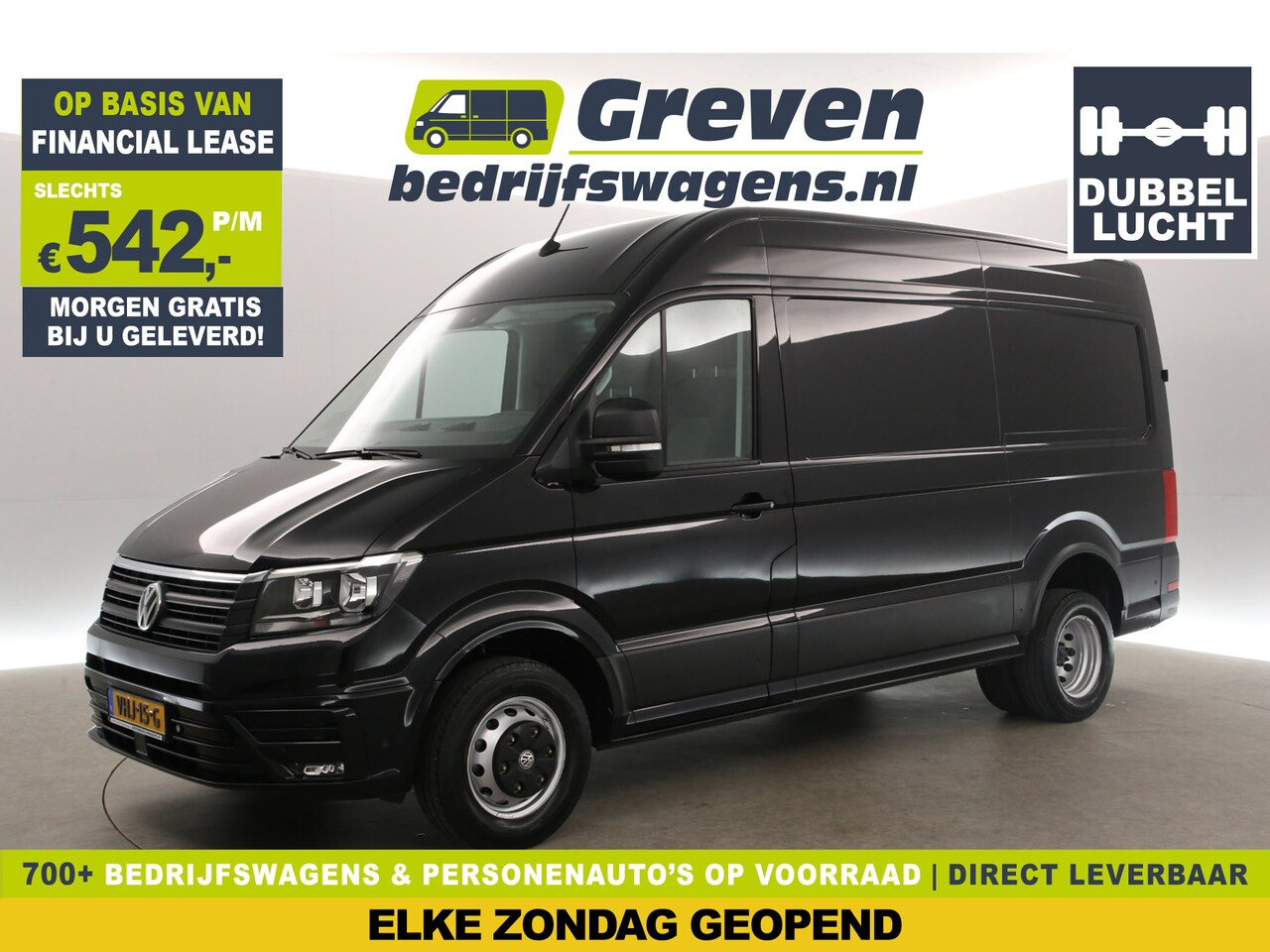 Volkswagen Crafter - 50 2.0 TDI L3H3 177PK | Dubbellucht | 3500KG Trekgew. Automaat DSG Airco Camera Carplay Cr - AutoWereld.nl