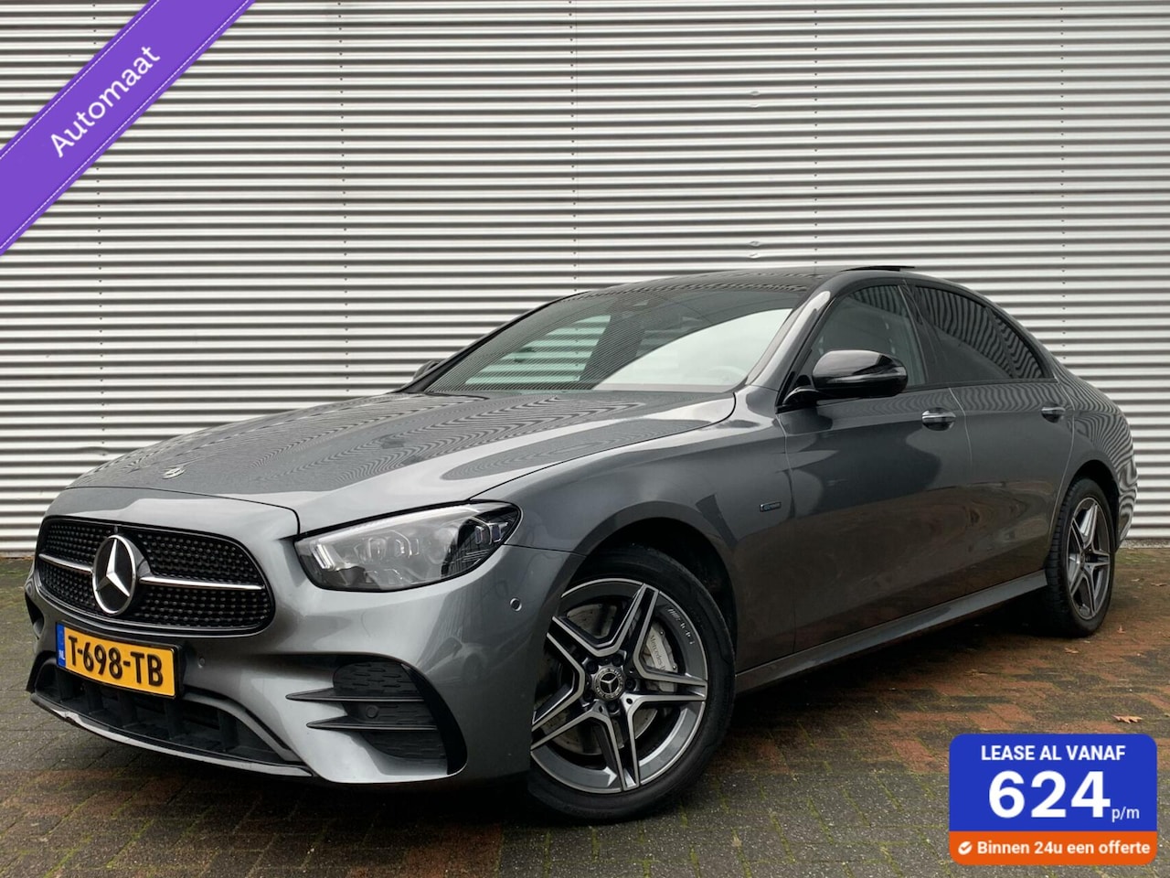 Mercedes-Benz E-klasse - 300 de AMG Line Pano 360 Camera Leer 2021 Burmester Sfeerverlichting Cruise control Dealer - AutoWereld.nl