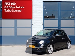 Fiat 500 - 0.9 85pk Twinair Turbo Lounge | Origineel NL | Lederen interieur | Climate controle |