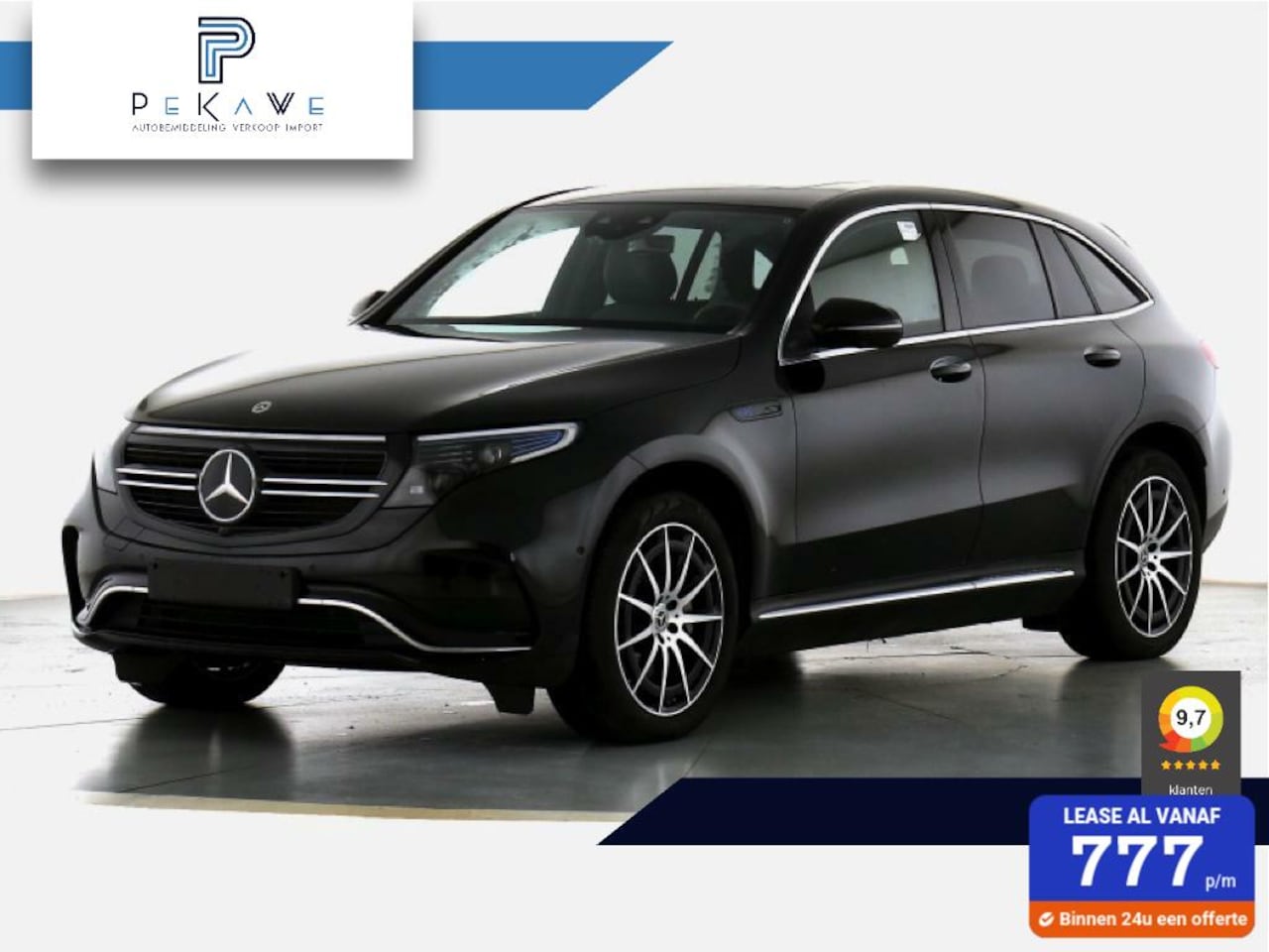 Mercedes-Benz EQC - 400 4MATIC AMG-Line 80 kWh | Pano | Burmester | Trekhaak - AutoWereld.nl