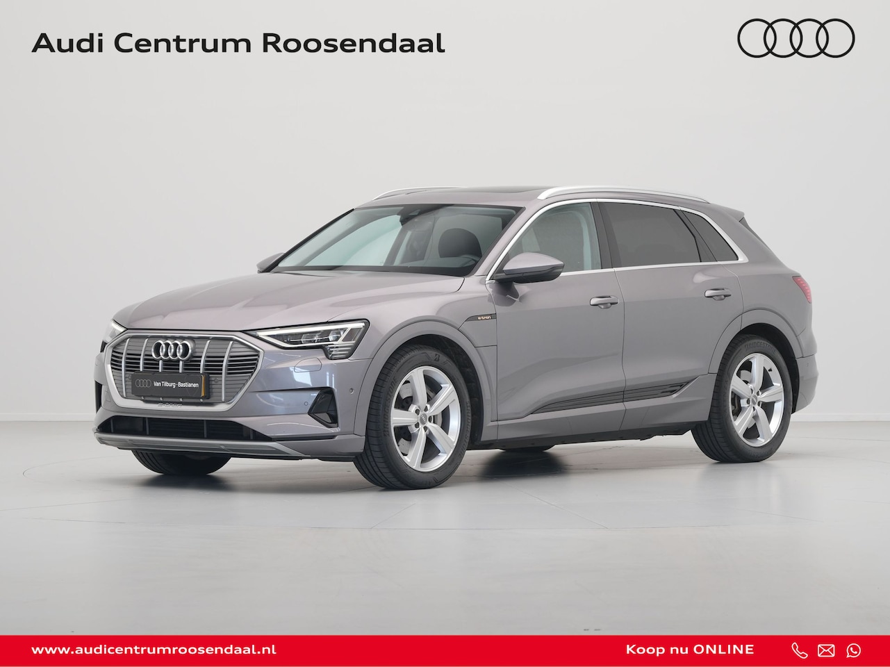 Audi e-tron - e-tron 50 quattro Launch edition plus 71 kWh Trekhaak Panoramadak Lederen bekleding Luchtv - AutoWereld.nl