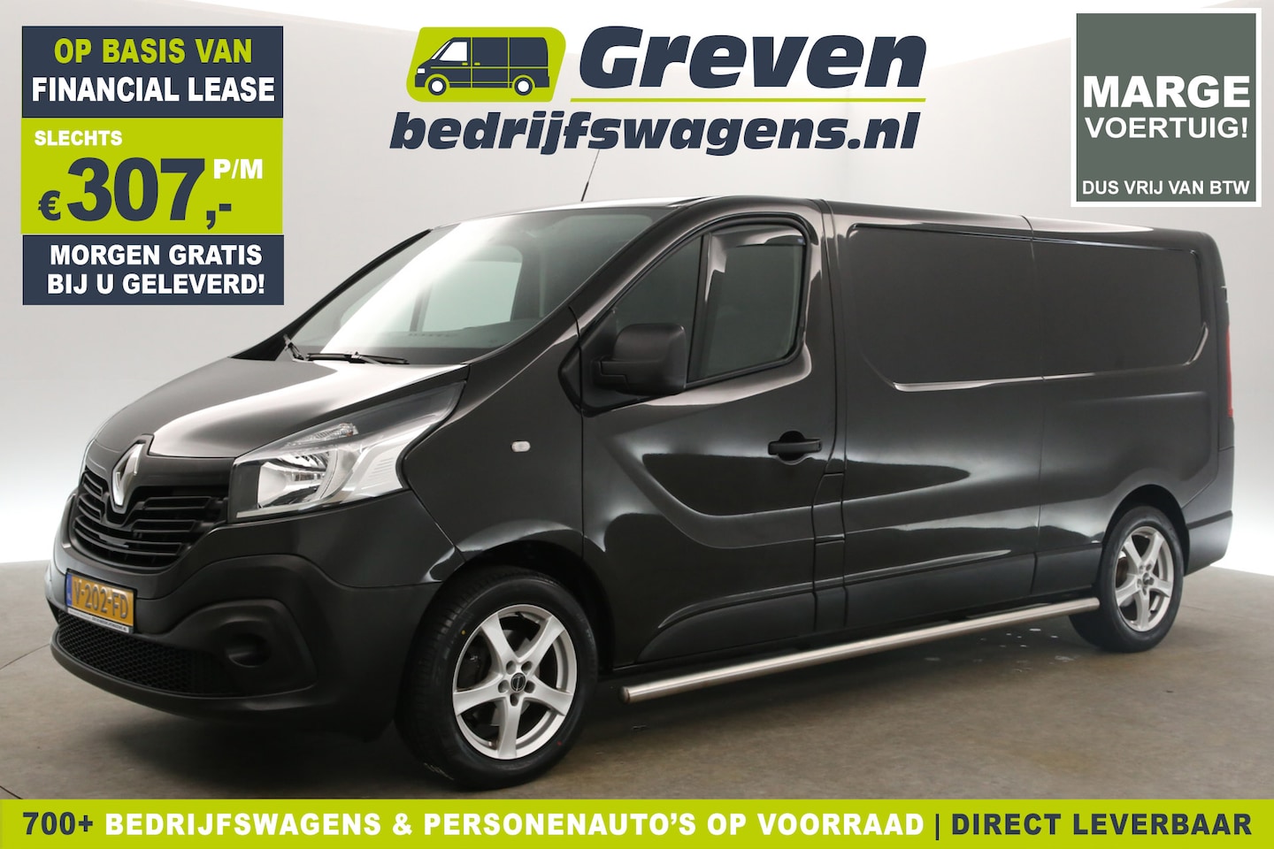 Renault Trafic - 1.6 dCi T29 L2H1 | MARGE! | Airco Camera Cruise Trekhaak Navigatie PDC 3 Persoons 17''LMV - AutoWereld.nl