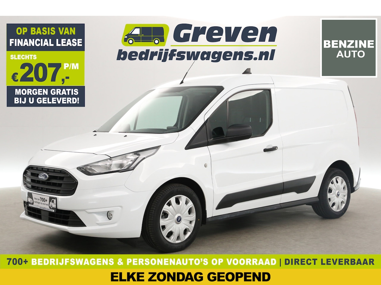 Ford Transit Connect - 1.0 Ecoboost L1H1 Trend | BENZINE | EMISSIEVRIJE ZONE | Airco Camera Carplay PDC Elektrpak - AutoWereld.nl