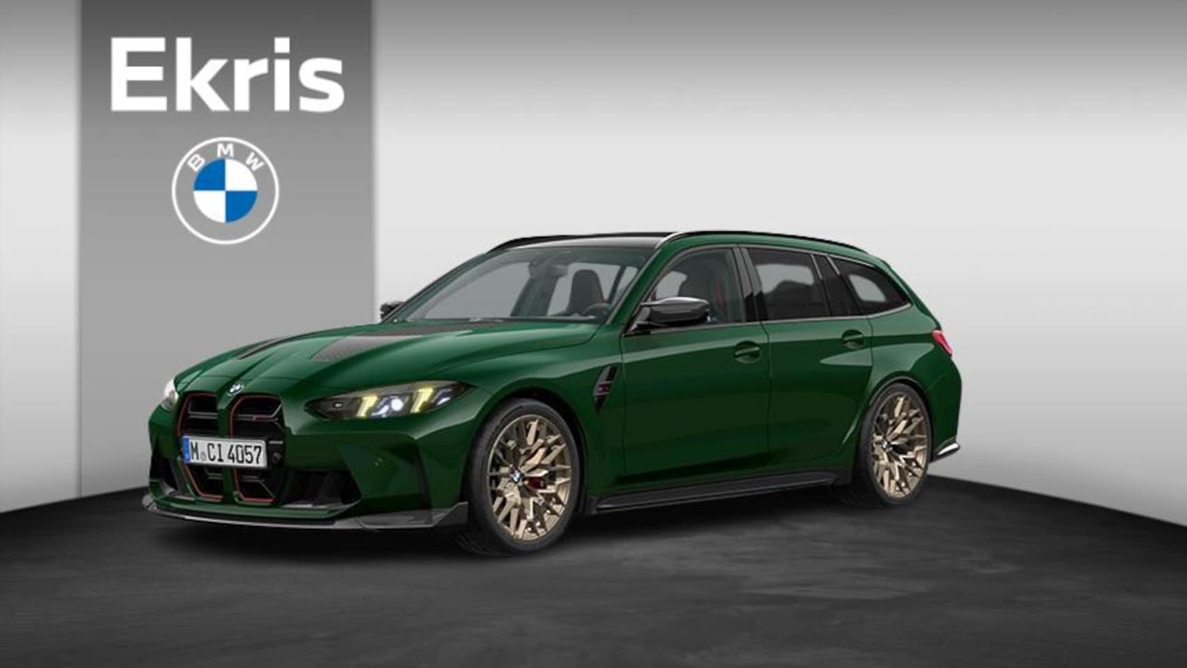 BMW 3-serie Touring - M3 CS | British Racing Green | Keramische remmen | Head-Up | Carbon Bucket Seats | Camera - AutoWereld.nl