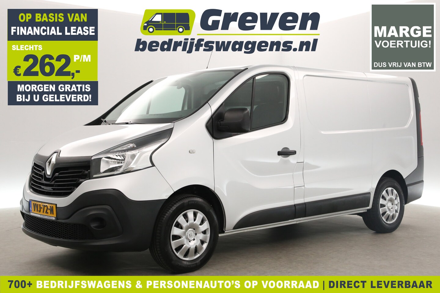 Renault Trafic - 1.6 dCi T27 L1H1 | MARGE! | Airco Cruise Navigatie Parkeersensoren Elektrpakket - AutoWereld.nl