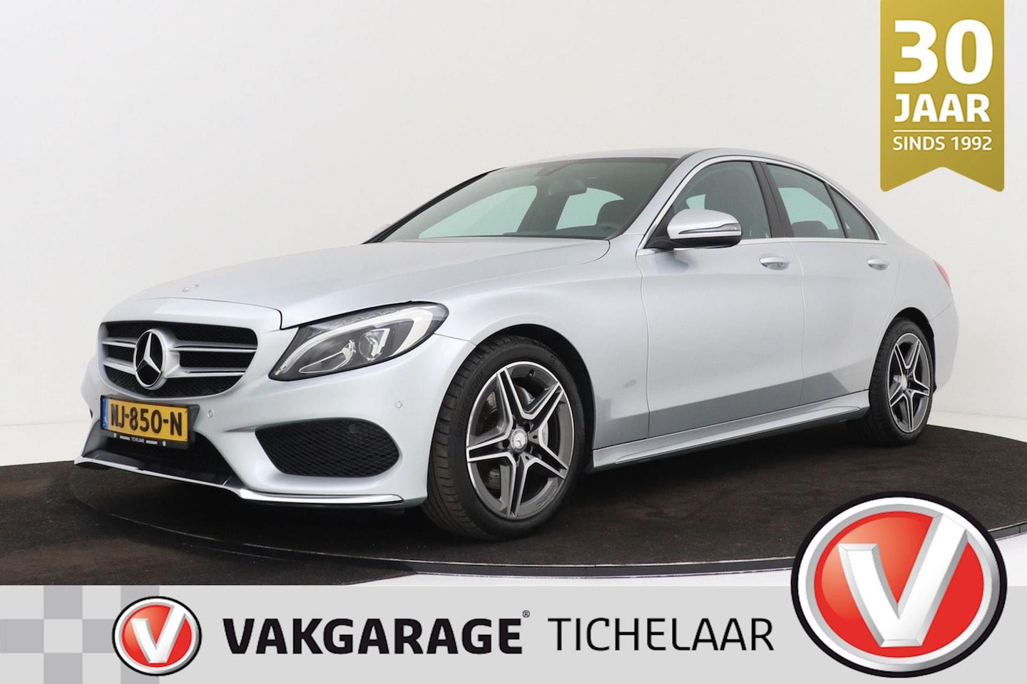 Mercedes-Benz C-klasse - 180 AMG Sport Edition | Org NL | Camera | Leer | Navigatie | Stoelverwarming | - AutoWereld.nl