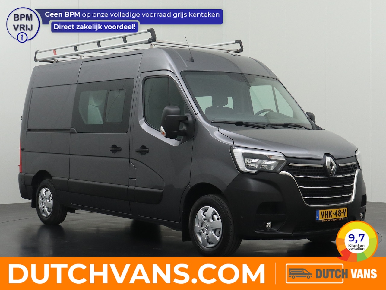 Renault Master - 2.3DCi 180PK L2H2 Dubbele Cabine 7-Persoons | 2xSchuifdeur | Navigatie | Camera | Airco | - AutoWereld.nl