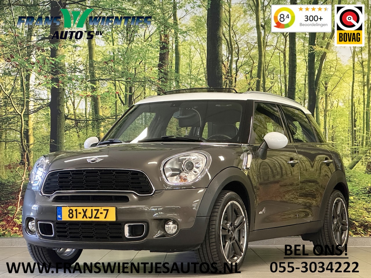 MINI Countryman - Mini 1.6 Cooper S ALL4 Chili | Panoramadak | Parkeersensoren Achter | Cruise Control | Blu - AutoWereld.nl
