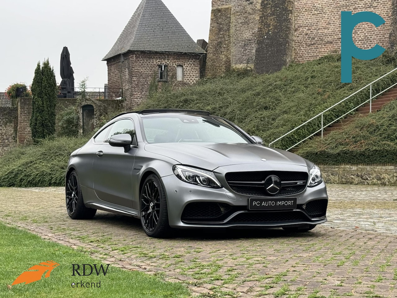 Mercedes-Benz C-klasse Coupé - AMG 63 S Edition 1 Ceramic AMG Performance Seat Pano Burmester Selenietgrijs Magno - AutoWereld.nl