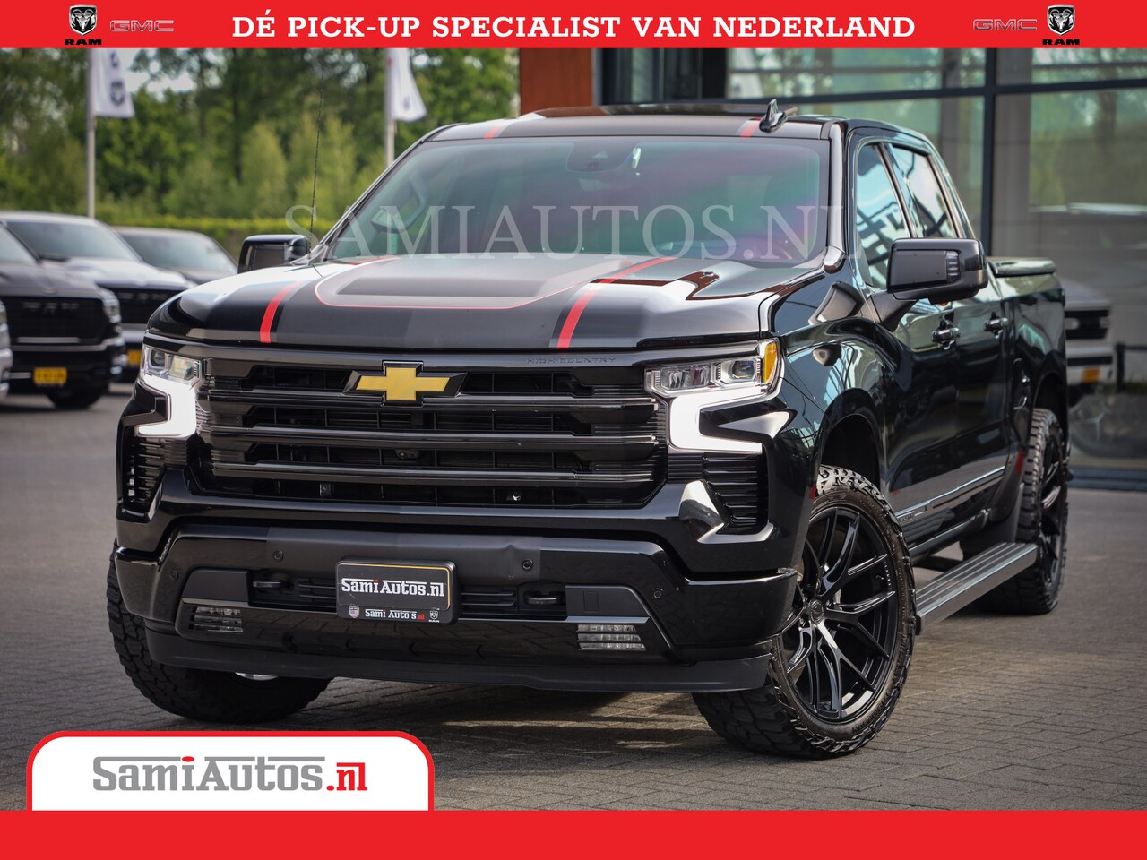 Chevrolet Silverado - | Black Beast | All-in Black | Special Wheels | Garantie tot 20-11-2026 of 200000 km | Com - AutoWereld.nl