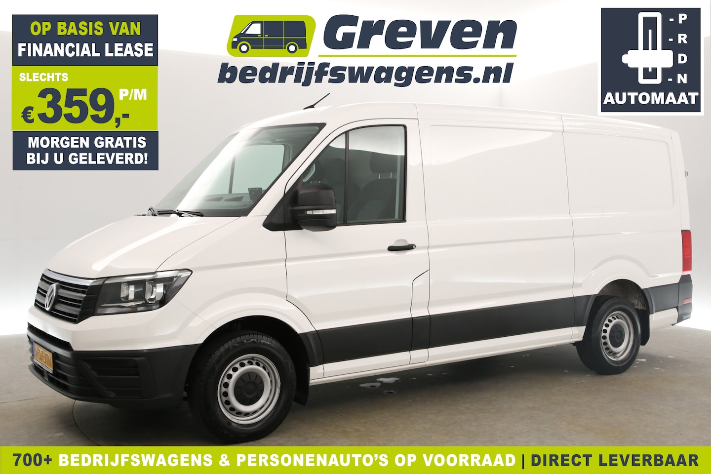 Volkswagen Crafter - 30 2.0 TDI L3H2 140PK 3000KG Trekgew. Automaat Airco Cruise Carplay DSG 3 Persoons Elektrp - AutoWereld.nl