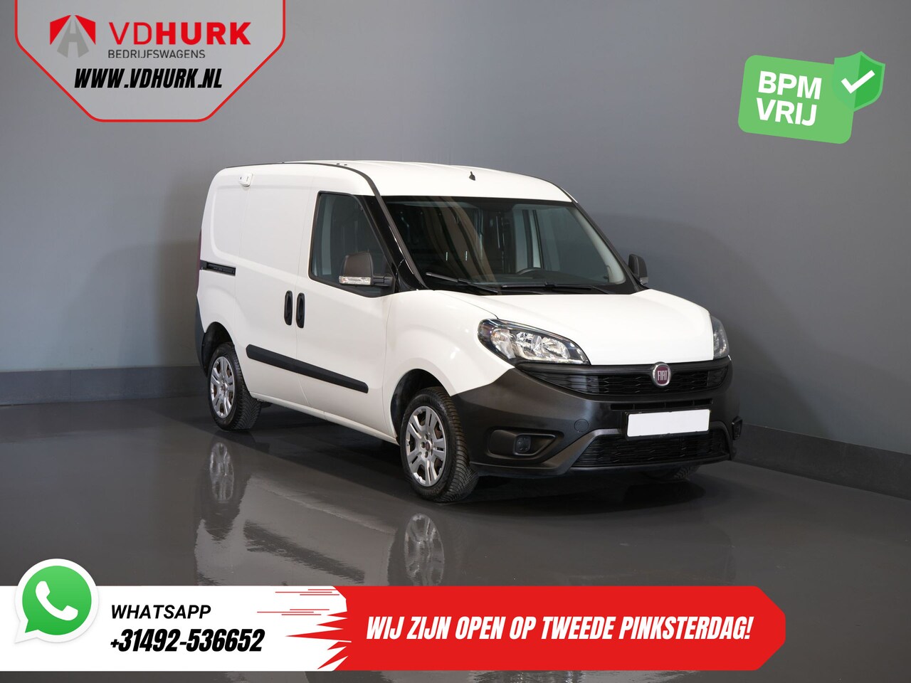 Fiat Doblò Cargo - 1.3 MJ BPM VRIJ! 7x Voorraad NL Auto/ Airco/ Bluetooth/ Betimmering - AutoWereld.nl