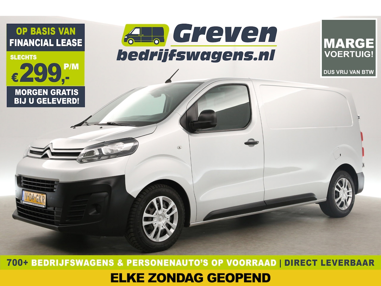 Citroën Jumpy - 1.6 BlueHDI L2H1 | MARGE! | Airco Carplay Cruise Navigatie Parkeersensoren Elektrpakket - AutoWereld.nl