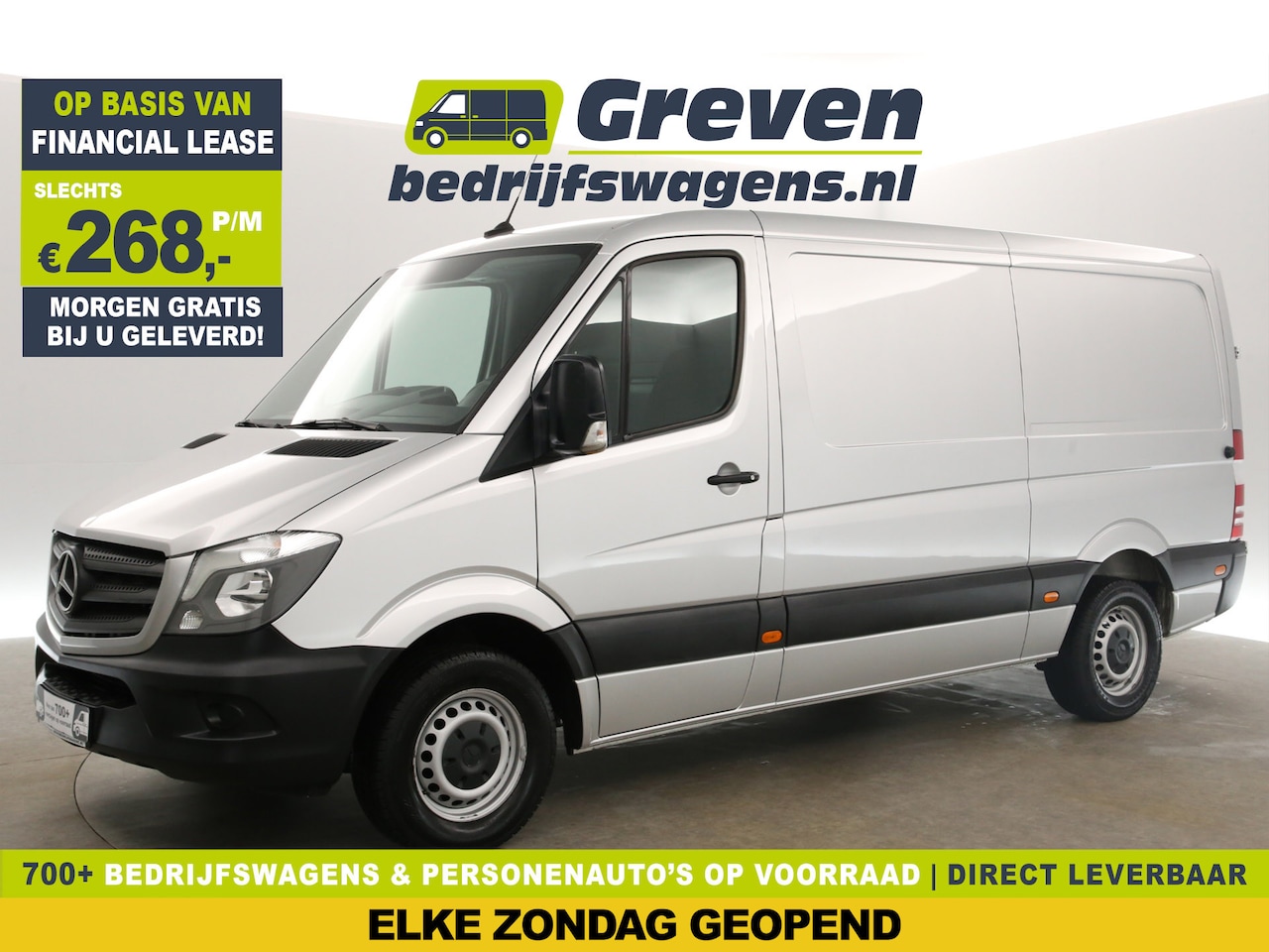Mercedes-Benz Sprinter - 314 CDI L2H1 143PK Airco Bluetooth Stoelverwarming Schuifdeur Elektrpakket - AutoWereld.nl