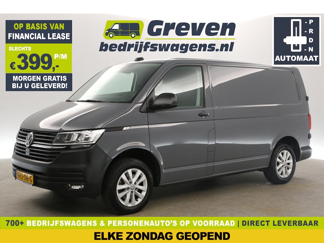 Volkswagen Transporter - 2.0 TDI L1H1 150PK DSG Automaat Airco Adaptive-Cruise Carplay PDC 16''LMV Elektrpakket - AutoWereld.nl