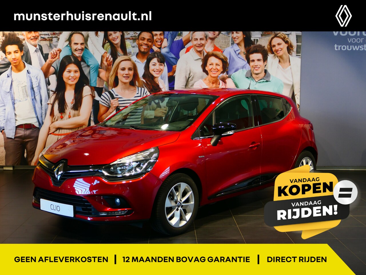 Renault Clio - 0.9 TCe Limited - Navi, sensor achter, cruise, DAB - AutoWereld.nl