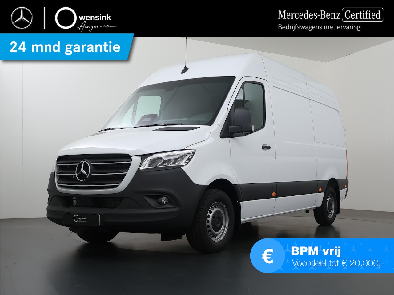Mercedes-Benz Sprinter - 319 L2H2 RWD SELECT | LED | DISTRONIC | WINTERPAKKET | LEER | BPM VRIJ - AutoWereld.nl
