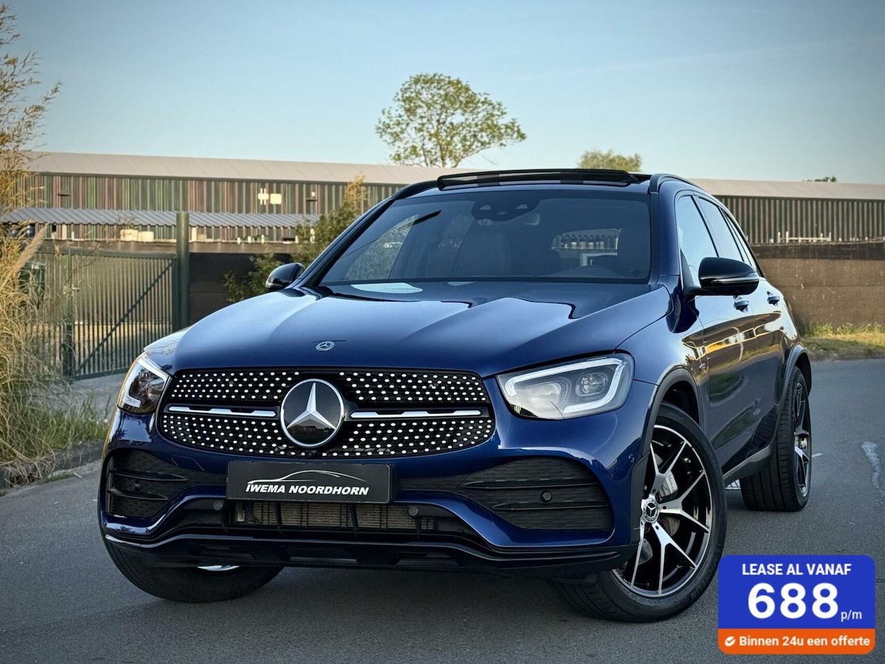 Mercedes-Benz GLC-klasse - 300de 4MATIC AMG Panoramadak|Camera 360°|Burmester®|Luchtvering|Keyless|Night pakket|Trekh - AutoWereld.nl