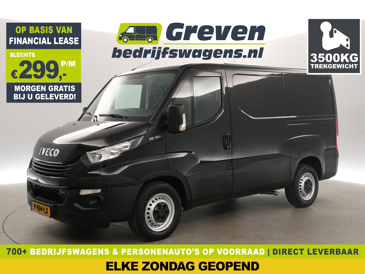 Iveco Daily - 2.3 300 L1H1 3500KG Trekgew. Trekhaak Airco 3 Persoons Elektrpakket Schuifdeur - AutoWereld.nl