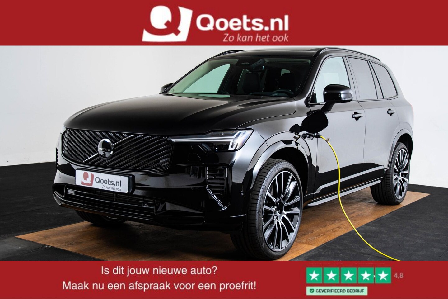 Volvo XC90 - 2.0 T8 Plug-in hybrid AWD Ultra Dark Panoramadak - Head Up - Stoelventilatie - Bowers & Wi - AutoWereld.nl