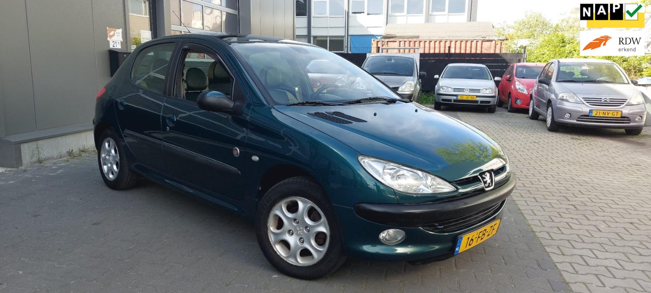 Peugeot 206 - 1.6 Roland Garros - UNIEKE FULL OPTION !! Distr. v.v !! NWE APK - AutoWereld.nl