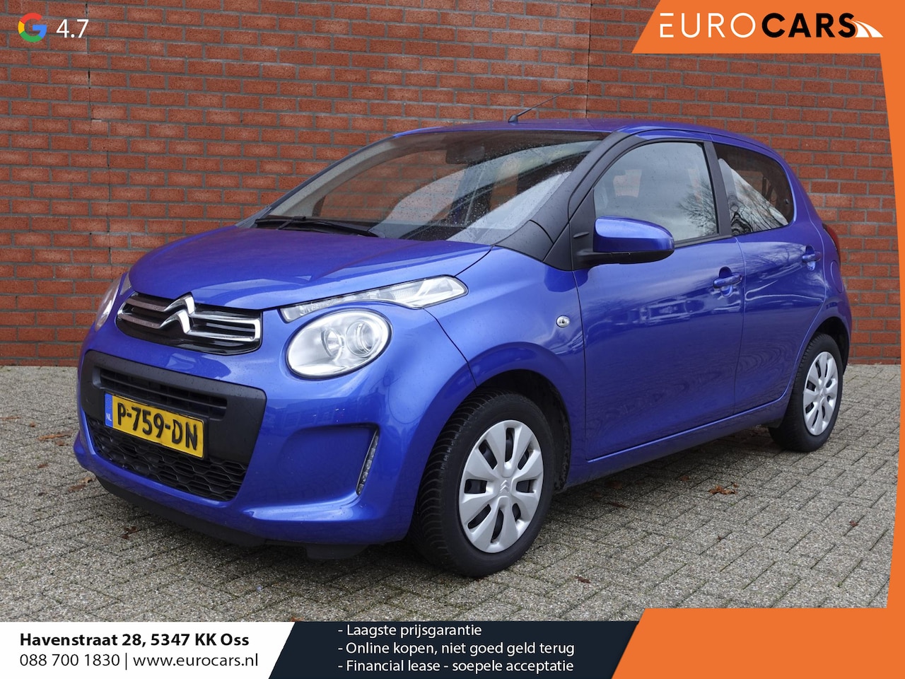 Citroën C1 - 1.0 VTi Feel Airco Apple Carplay/Android Auto Navigatie Camera 5-DRS - AutoWereld.nl