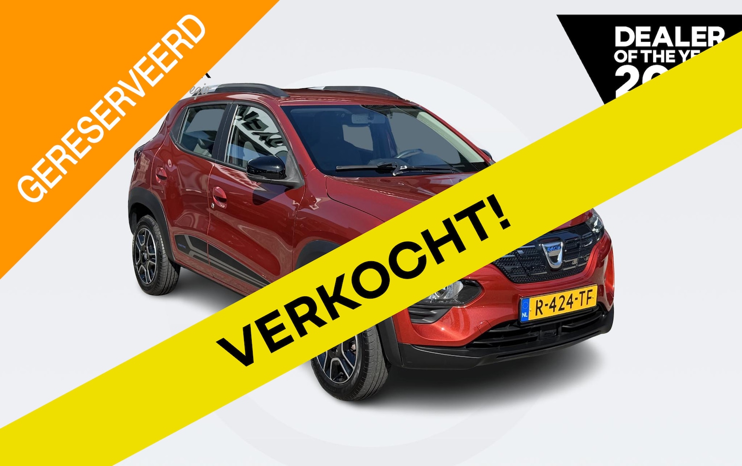 Dacia Spring - Comfort Plus (Orange Pack) 27 kWh DC LADER / AIRCO / PARKEERSENSOREN + CAMERA / NAVIGATIE - AutoWereld.nl