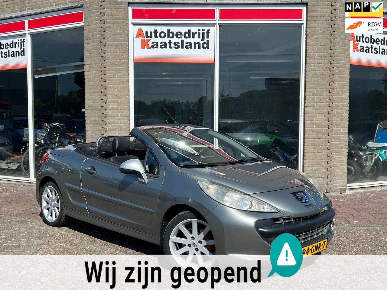 Peugeot 207 CC - 1.6-16V T Roland Garros - Leder - Nieuwe APK! - Nette auto! - AutoWereld.nl