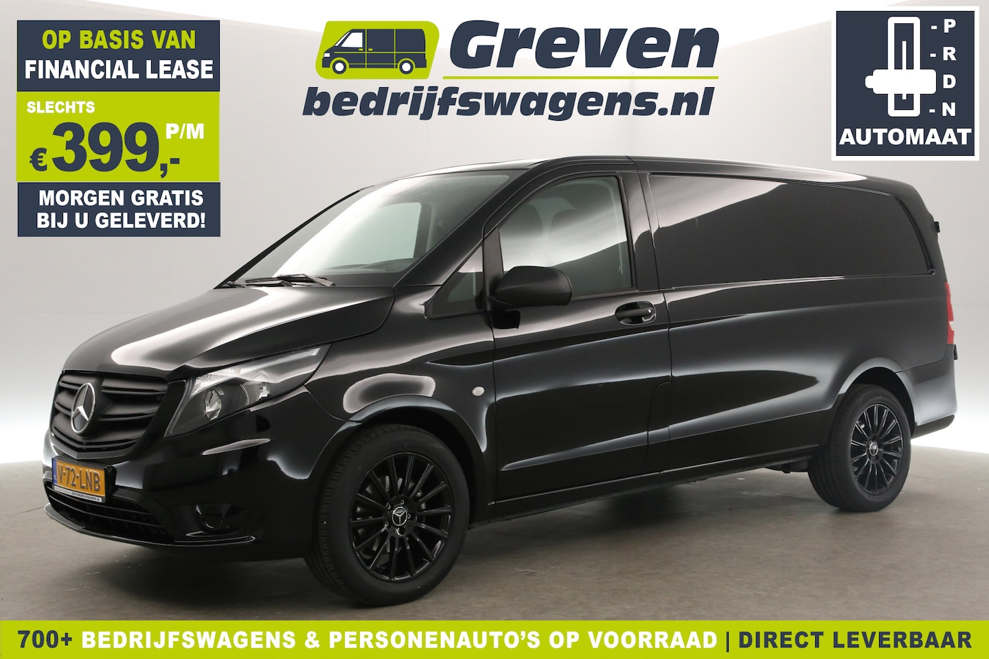 Mercedes-Benz Vito - 114 CDI Lang Automaat Airco Camera Carplay Cruise Navigatie 3 Persoons 18''LMV Trekhaak - AutoWereld.nl