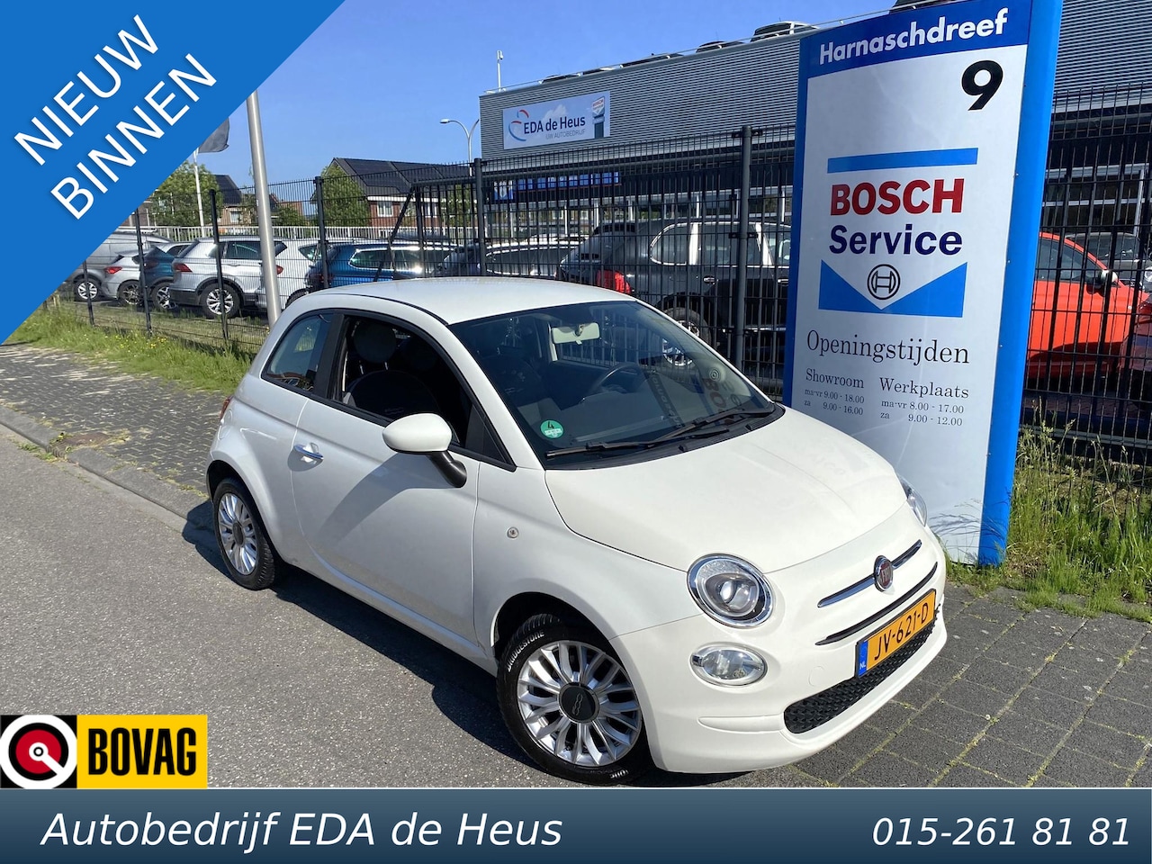 Fiat 500 - 0.9 TwinAir Turbo Automaat Popstar met o.a. airco, bluetooth, lm velgen met allseason band - AutoWereld.nl