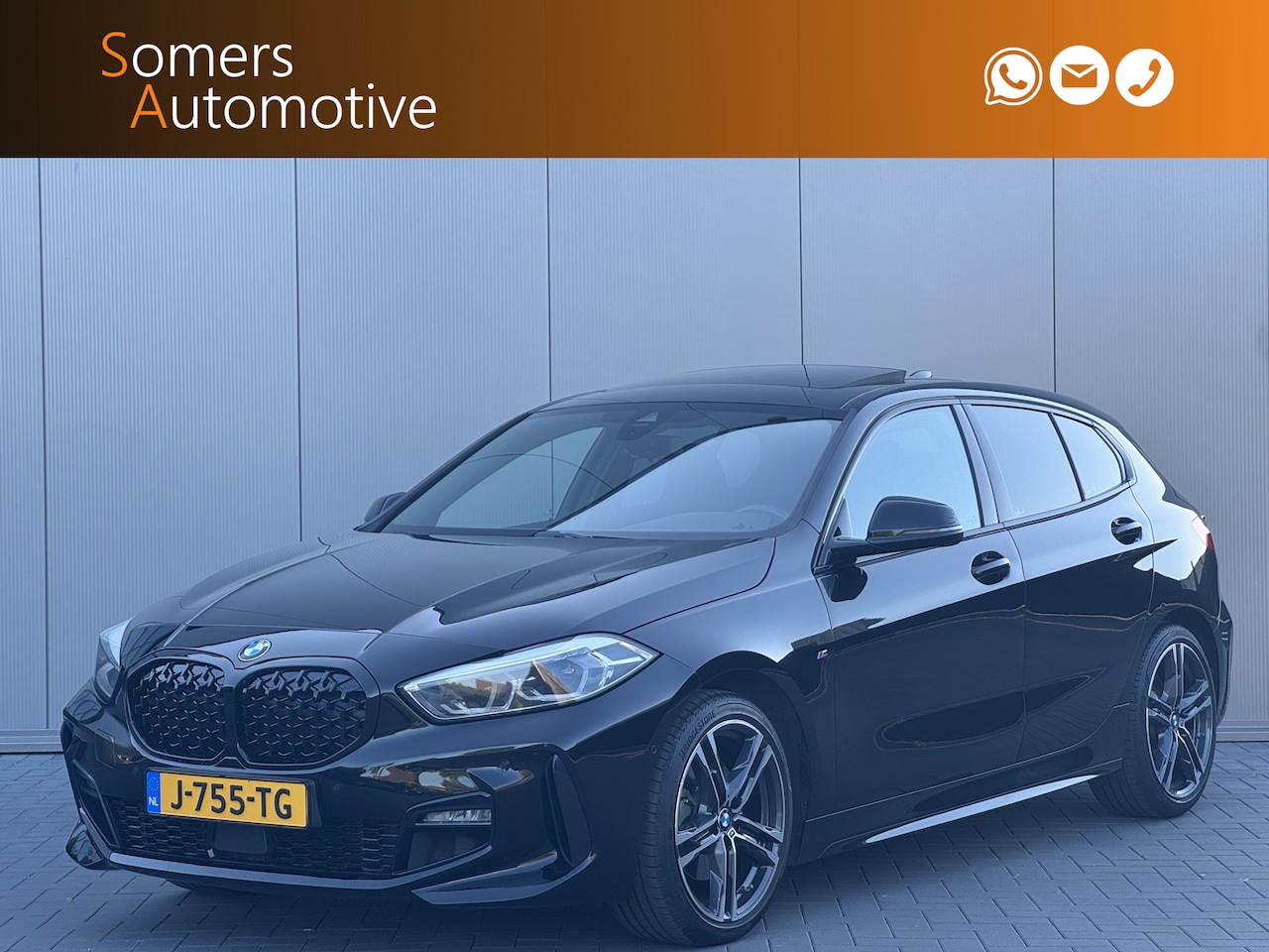 BMW 1-serie - 118i M Sport Shadow High Executive | Panorama | 18" | M Seats | Camera - AutoWereld.nl
