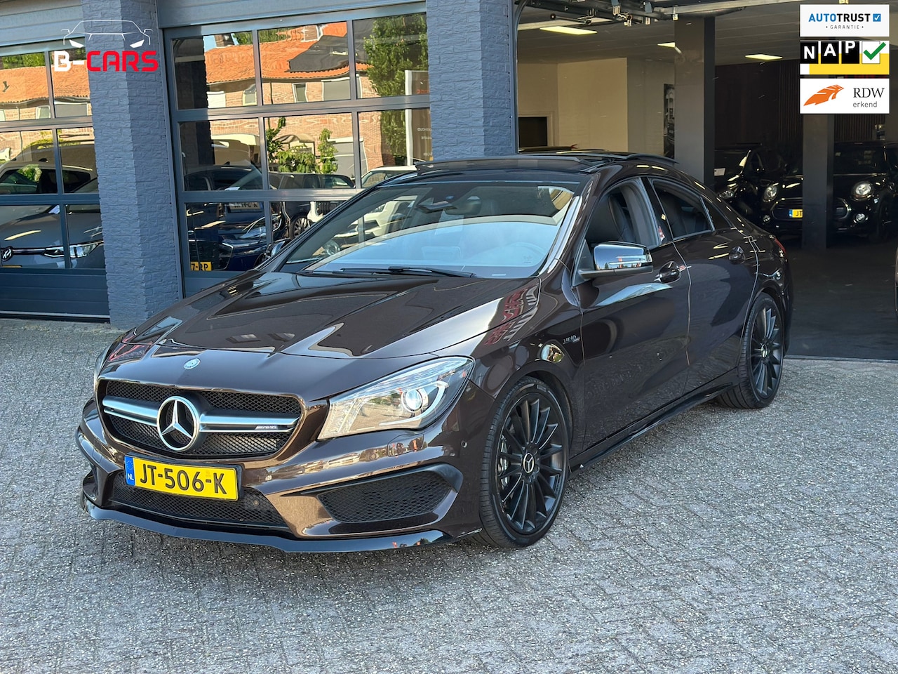 Mercedes-Benz CLA-Klasse - AMG 45 4MATIC AmbiL|Leer|Pano|XlNavi|StoelMM|Nap!! - AutoWereld.nl