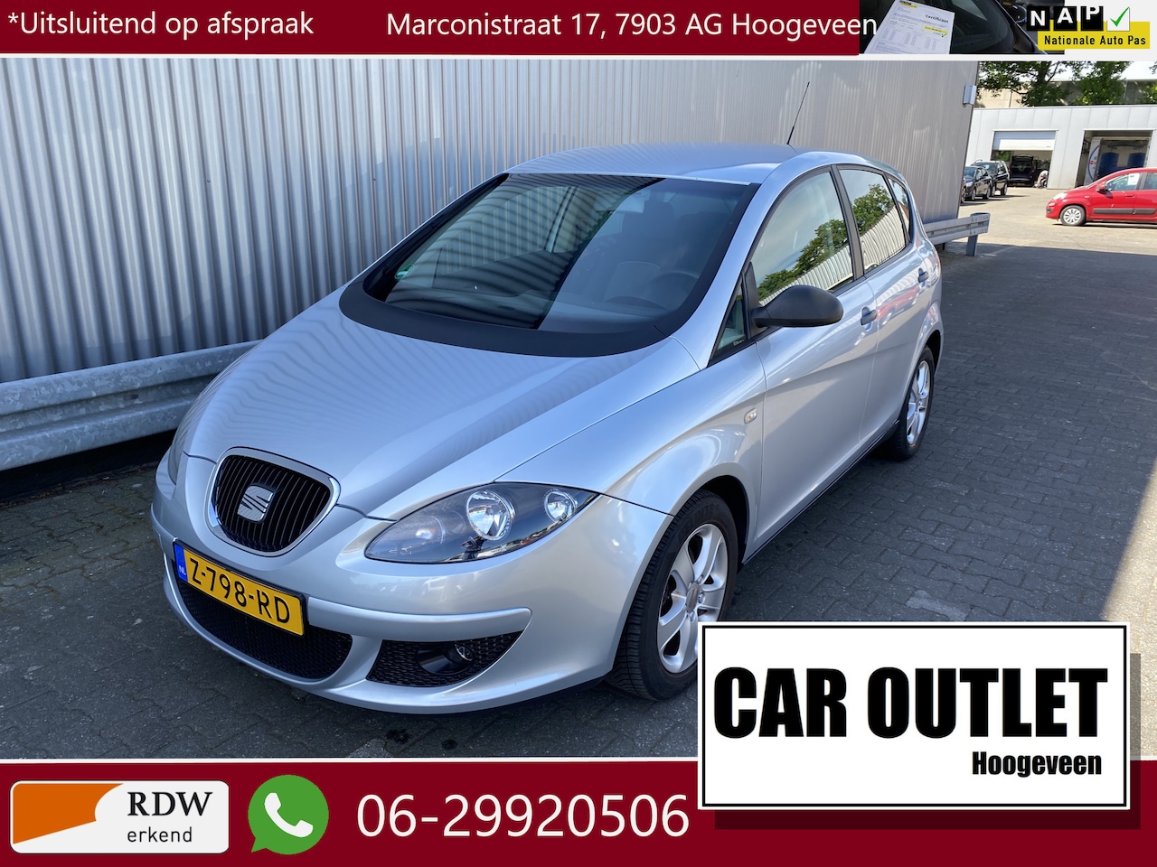 Seat Altea - 1.9 TDI met Clima, Parrot, LM & Nieuwe APK – Inruil Mogelijk – - AutoWereld.nl