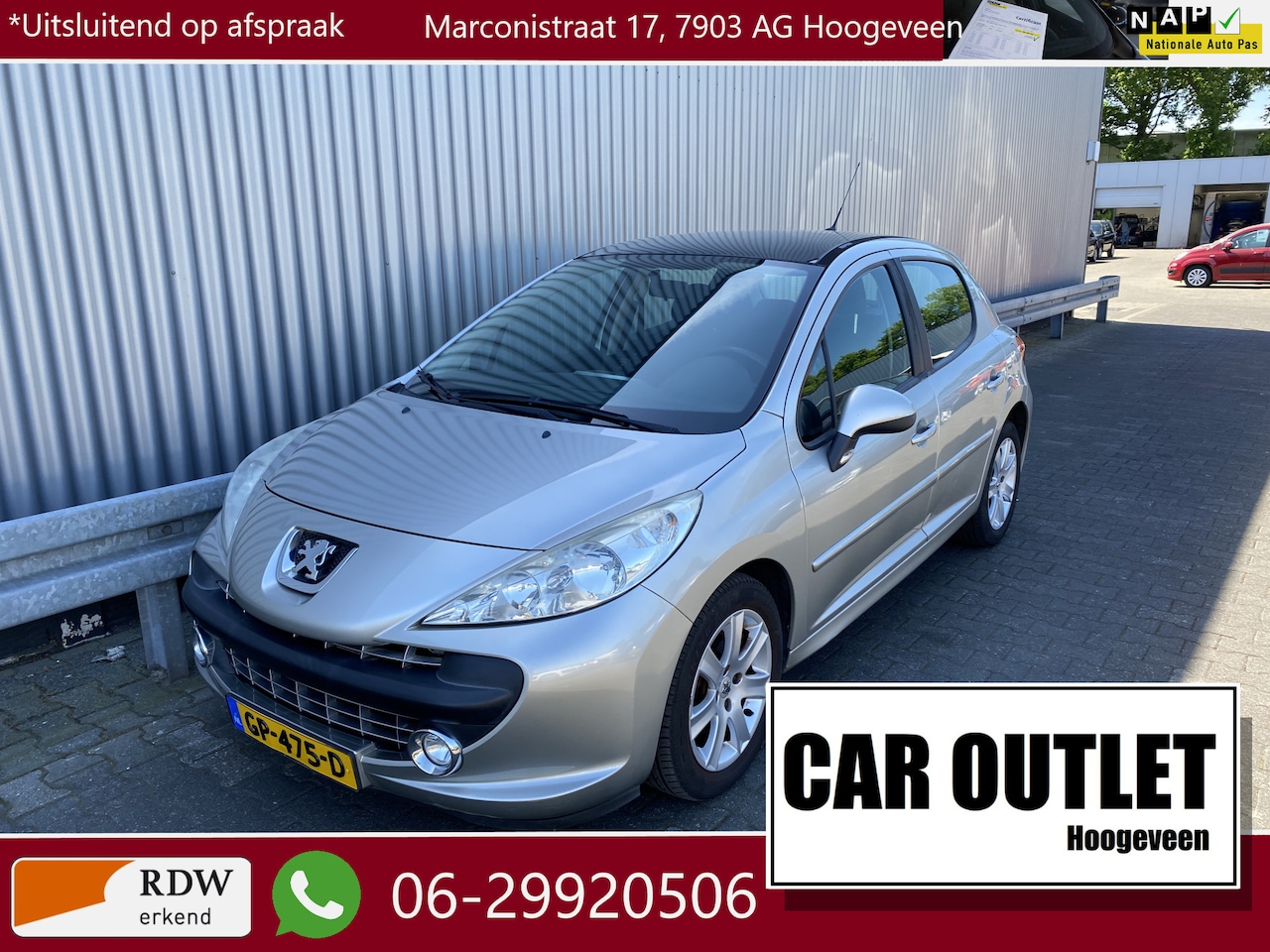 Peugeot 207 - 1.6 VTi XS Pack AUTOMAAT, 5-Drs, A/C, Pano, PDC, LM, nw. APK – Inruil Mogelijk – - AutoWereld.nl