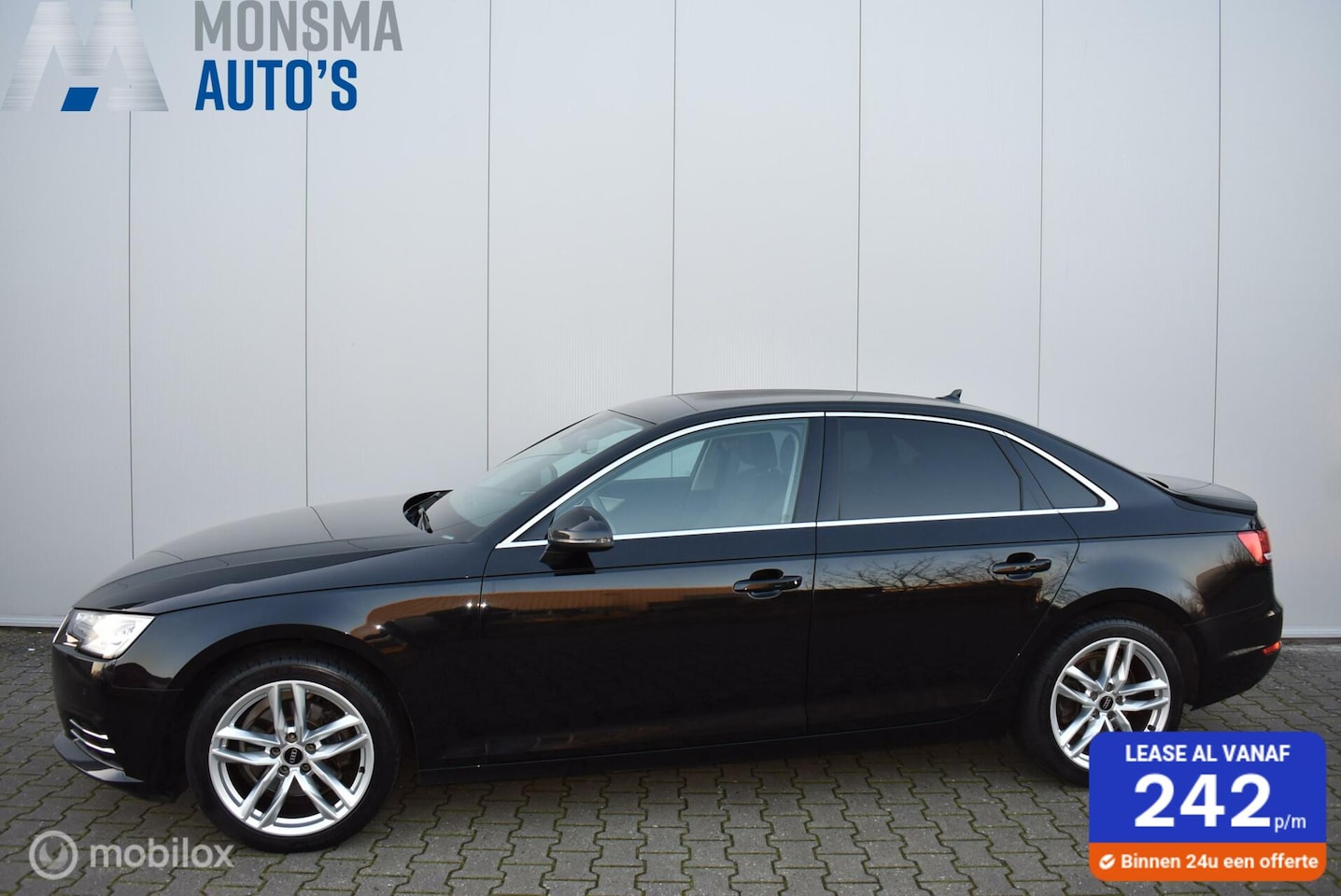 Audi A4 Limousine - 2.0 TFSI AUT. Sport Mythosschwarz 18" LMV Stoelverwarming Privacyglass Mooie auto! - AutoWereld.nl