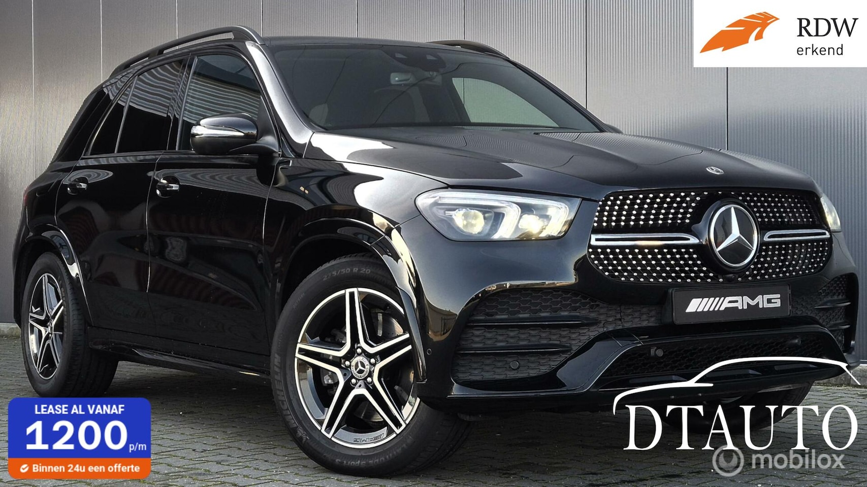 Mercedes-Benz GLE-Klasse - 400d 2xAMG Lucht Pano Burm Distr Grijs Kenteken - AutoWereld.nl