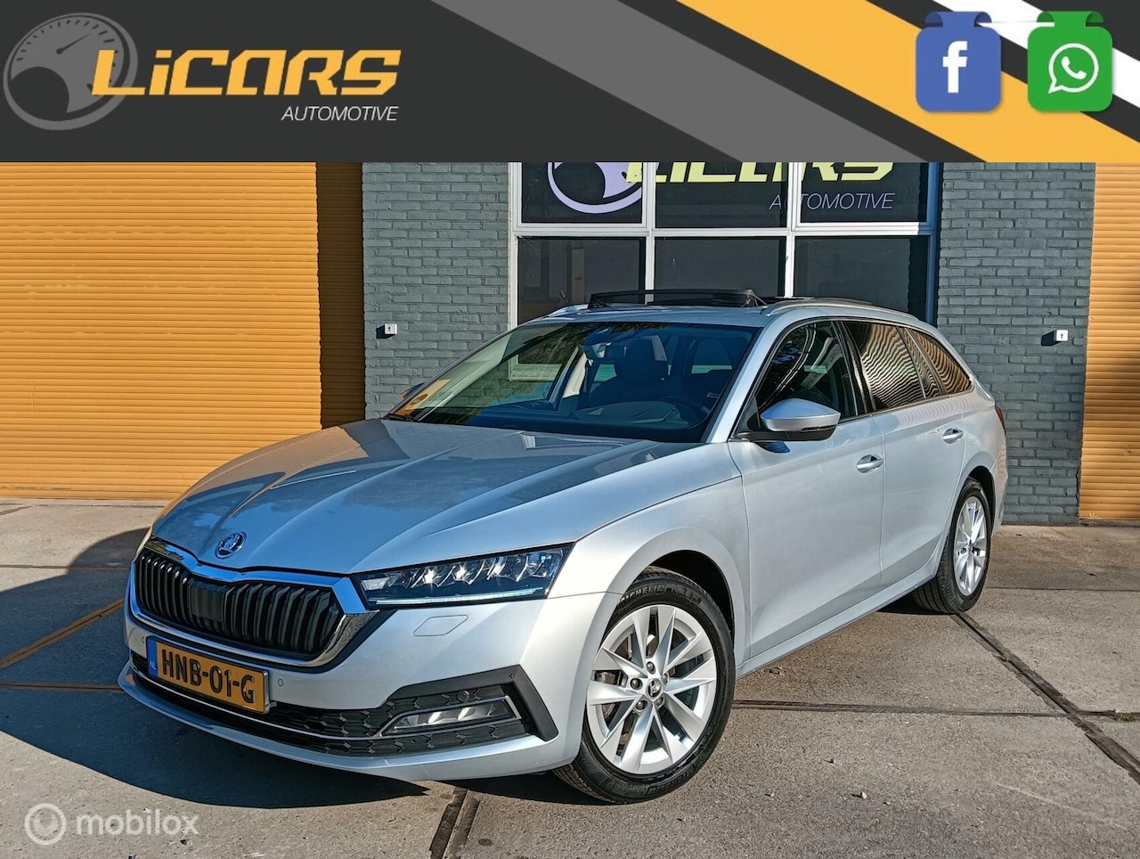 Skoda Octavia Combi - 1.5 TSI 150pk panorama/head-up/trekhaak/elektr.klep - AutoWereld.nl