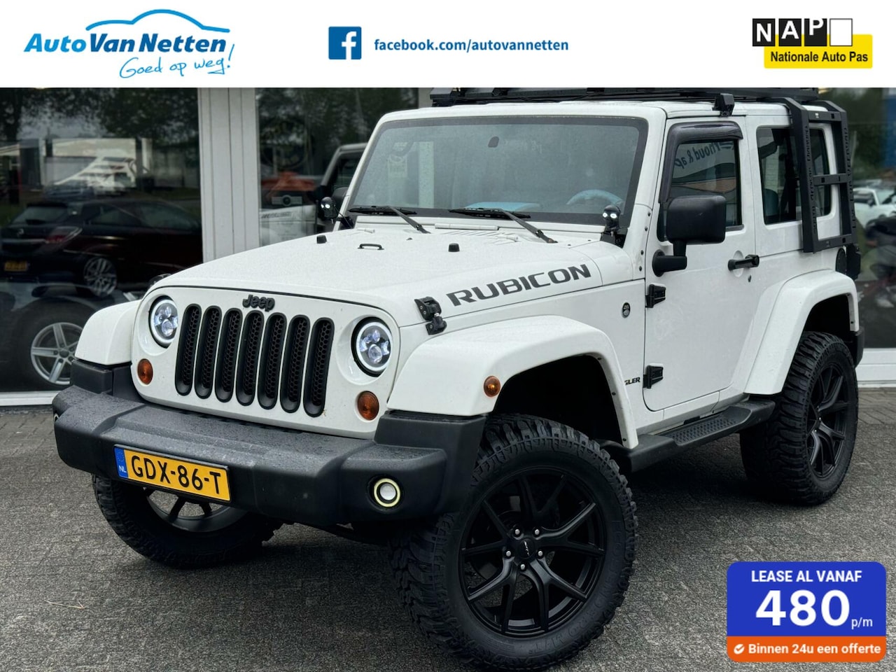 Jeep Wrangler - 3.8 V6 4x4 automaat,airco,fox Suspension,magnaflow,20inch - AutoWereld.nl