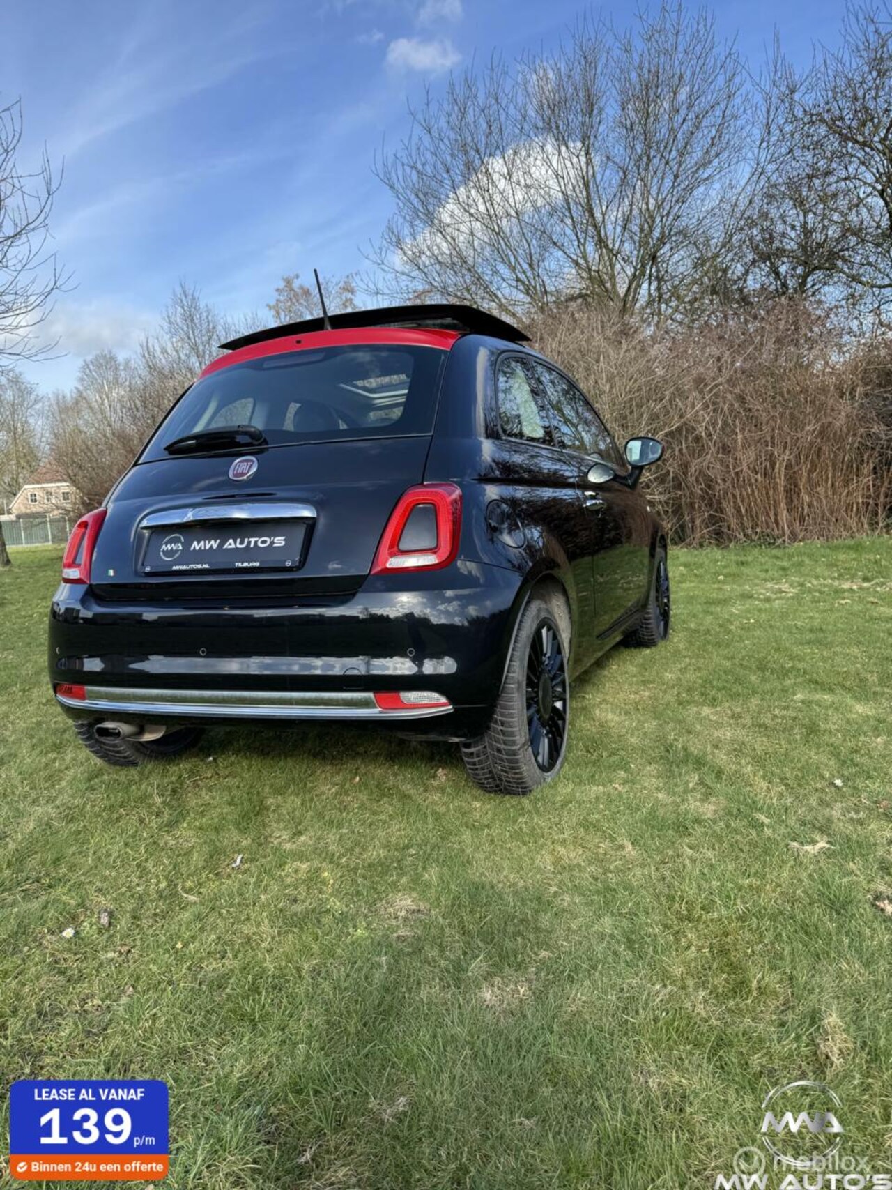 Fiat 500 - 1.2 ltr. van 2016 met schuifdak - AutoWereld.nl