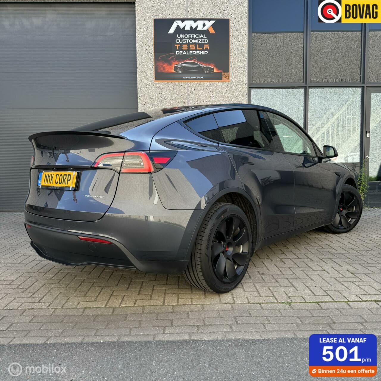 Tesla Model Y - Long range Grijs 78kWh MiC AWD MMX PACK - AutoWereld.nl